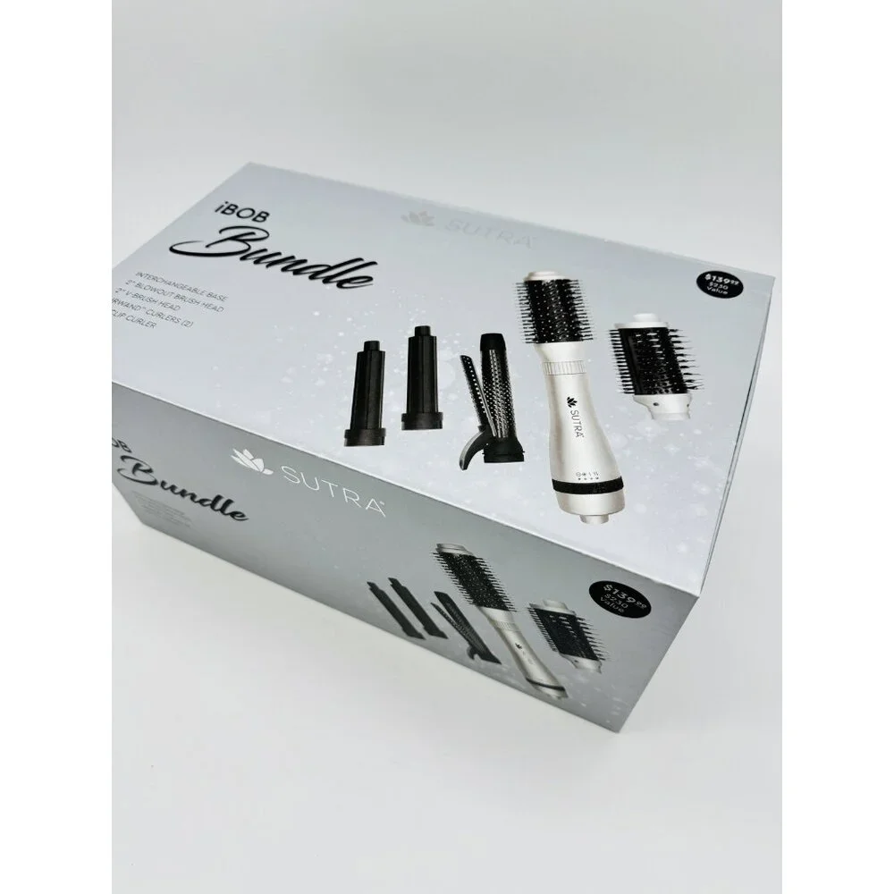 SUTRA BEAUTY 6PC iBOB bundle: interchangeable base, brush heads, curlers